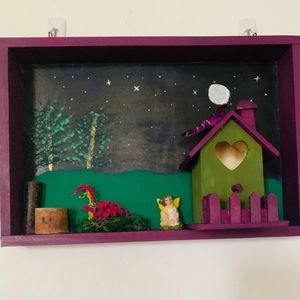 Gothic Wooden Birdhouse